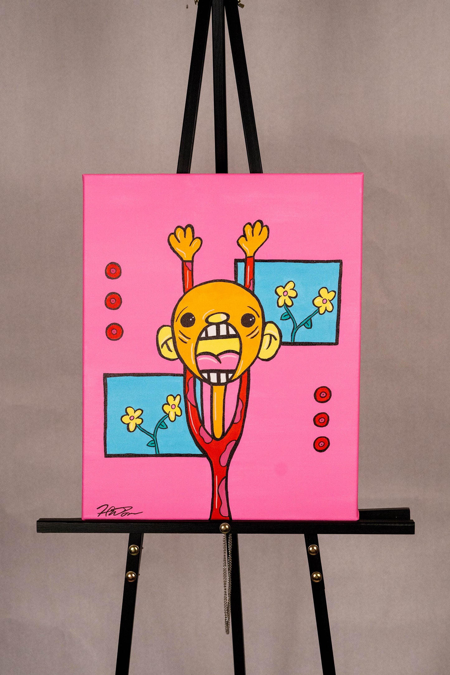 Just Gardening Toonie Original Art
