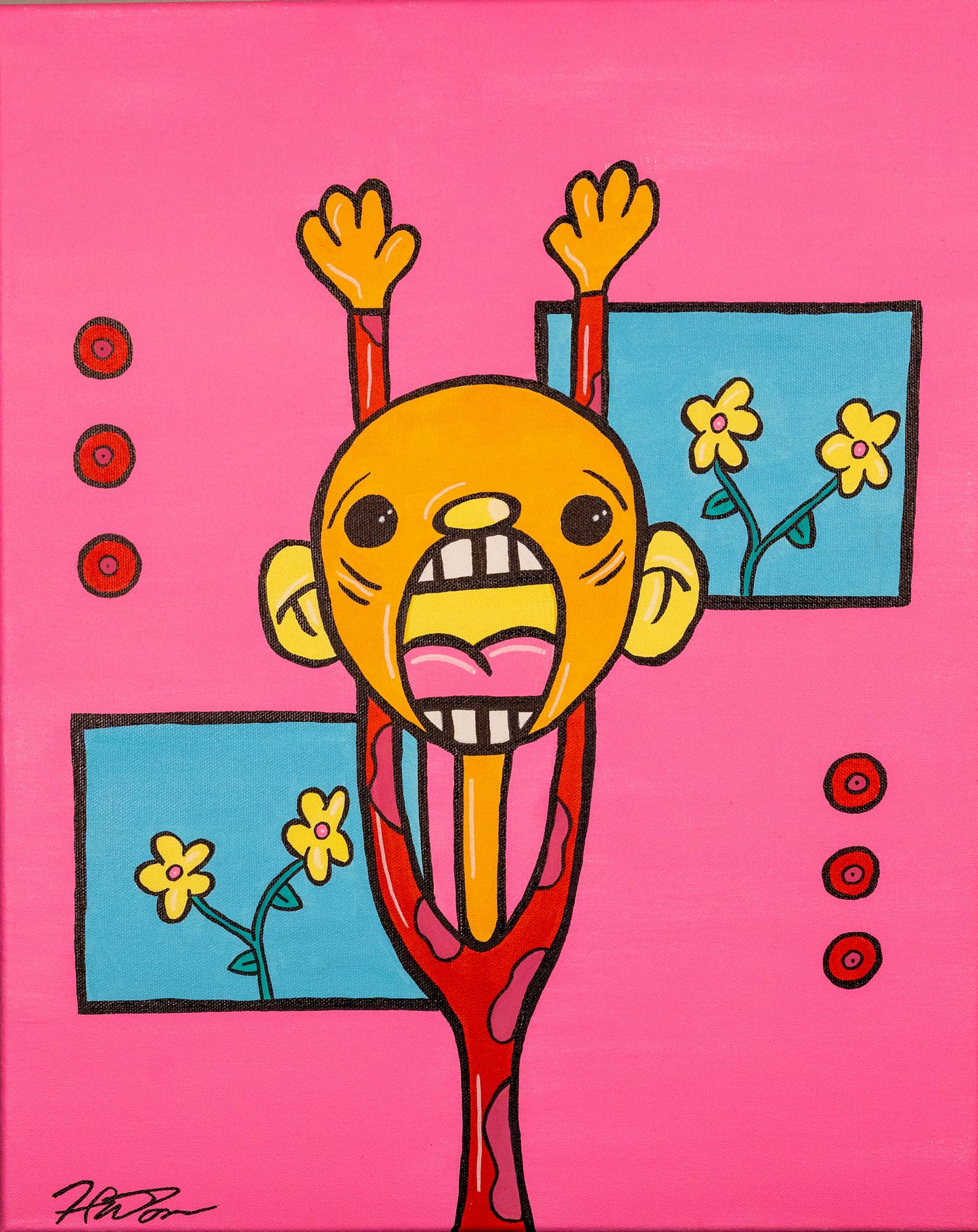 Just Gardening Toonie Original Art